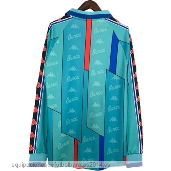 Nuevo 2ª Manga Larga Barcelona Retro 1996 1997 Verde Baratas